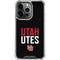 University of Utah Interlocking U iPhone 16 Pro Clear Case